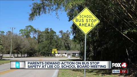 Parents demand action on bus stop safety