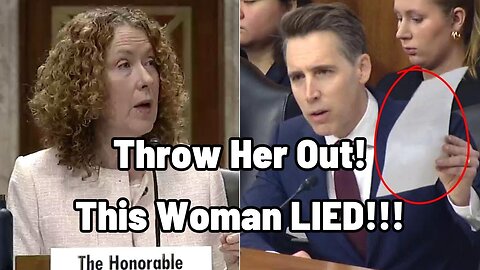 Sen. Hawley Goes SCORCHED EARTH On Biden Admin Director For Lying To Congress!