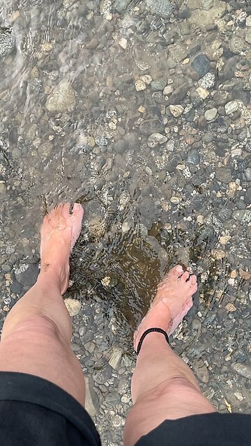 Barefoot in the Matanuska River