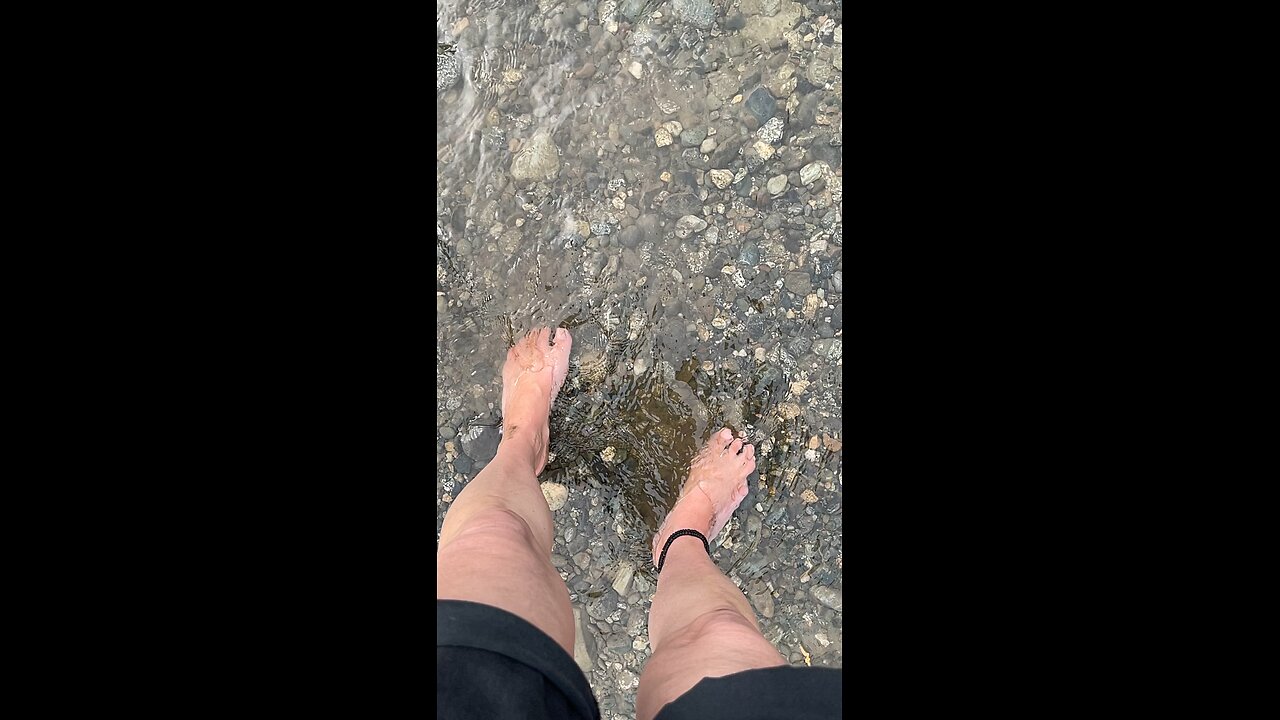 Barefoot in the Matanuska River