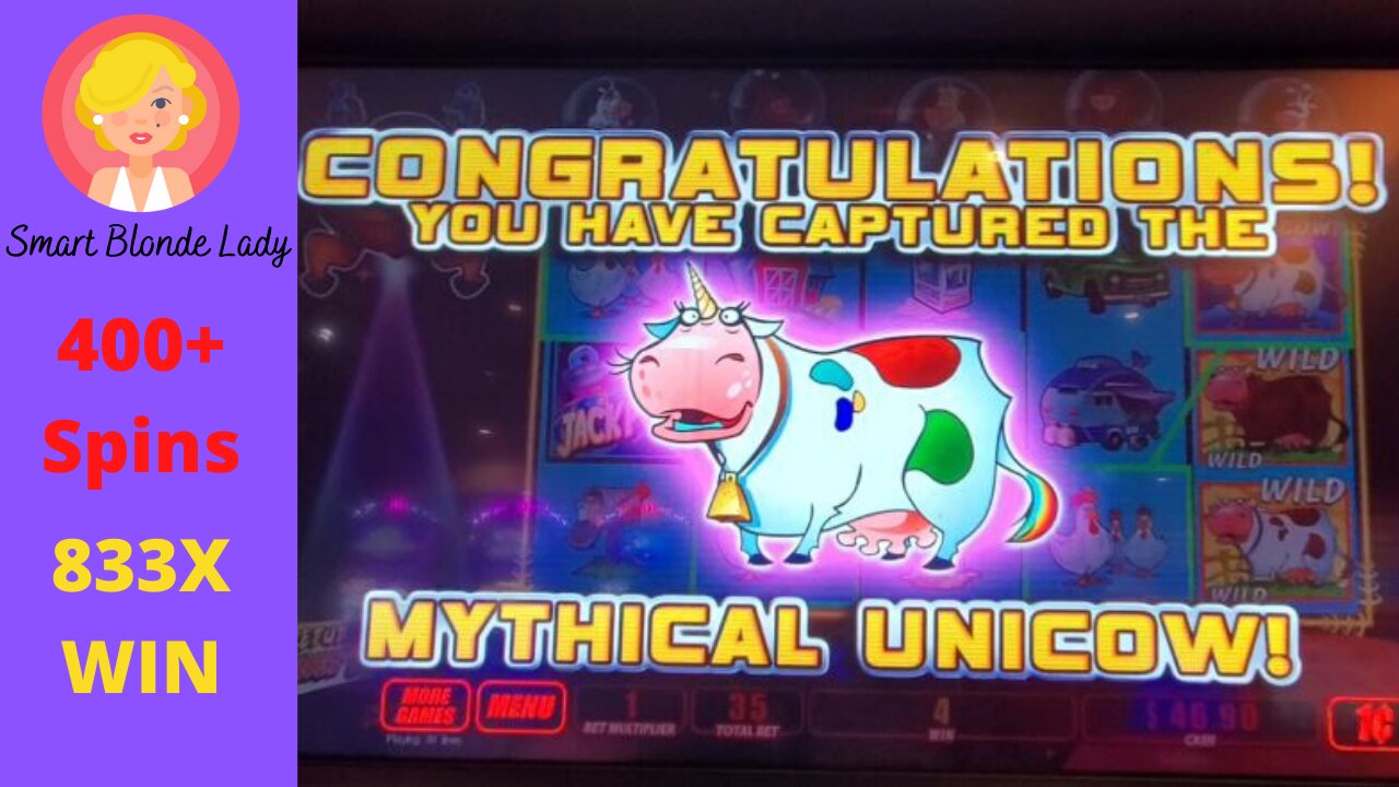 🐮I CAPTURED THE UNICOW!🐮 OVER 450 SPINS!!! RETRIGGERS!!