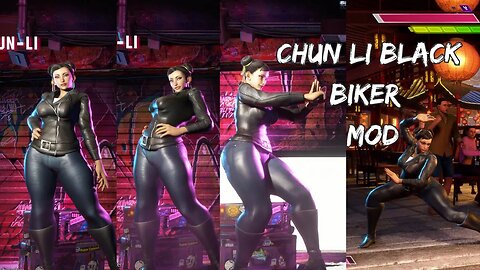 Chun Li Black Biker Outfit Mod Street Fighter 6