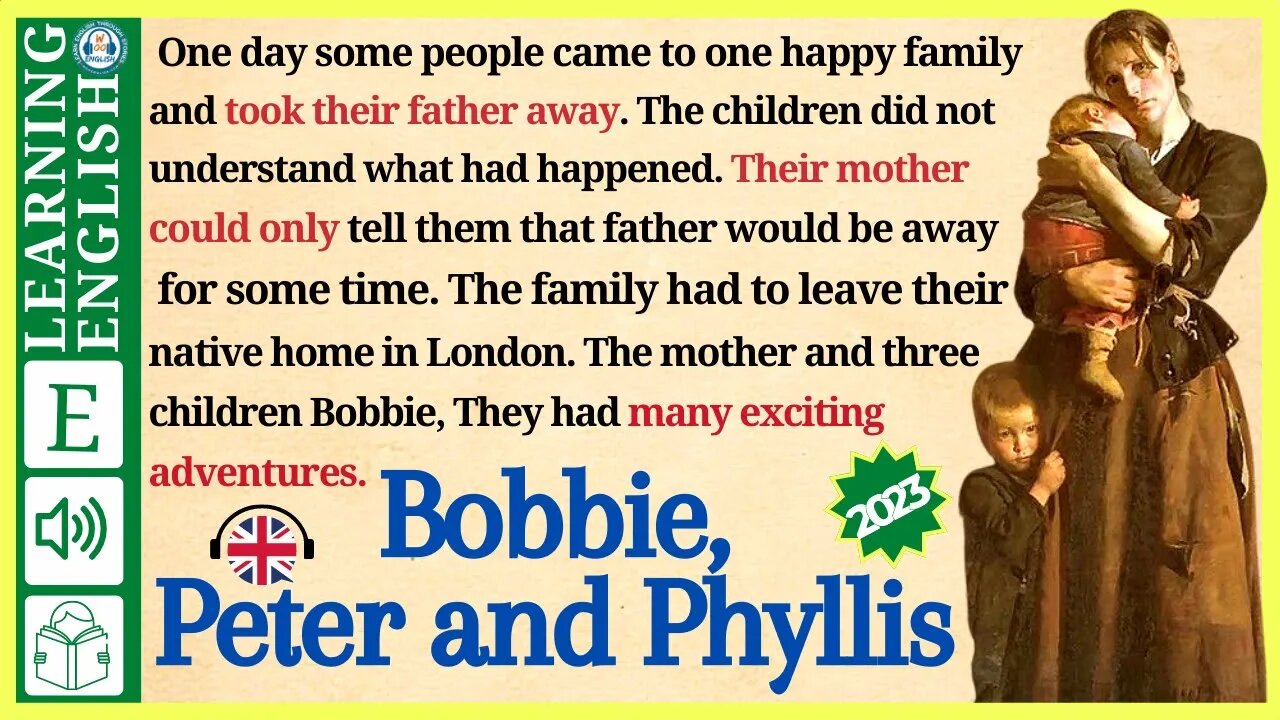 learn English through story level 3 🍁 Bobbie, Peter and Phyllis | WooEnglish