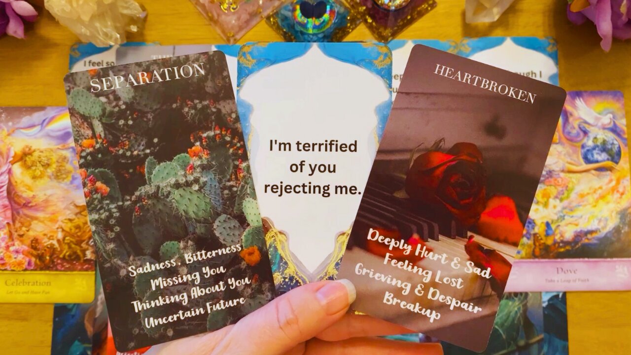 I'M TERRIFIED YOU WILL REJECT ME 💔 I FEEL SO MUCH GRIEF & DESPAIR 😥 (LOVE TAROT READING) 🔮