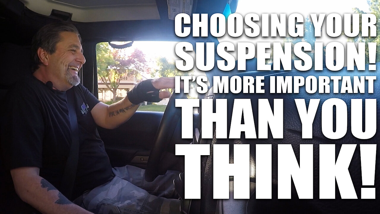 Choosing Your Suspension! It's More Important Than You Think!