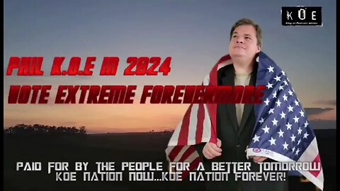 Phil K.O.E declares his candidacy, for the presidency of the United States of America in 2024!
