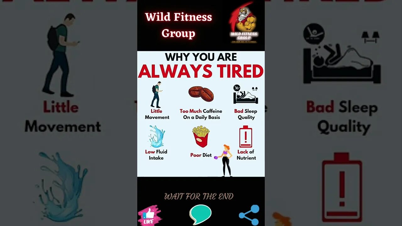 🔥Why you are always tired🔥#shorts🔥#wildfitnessgroup🔥16 October 2022🔥