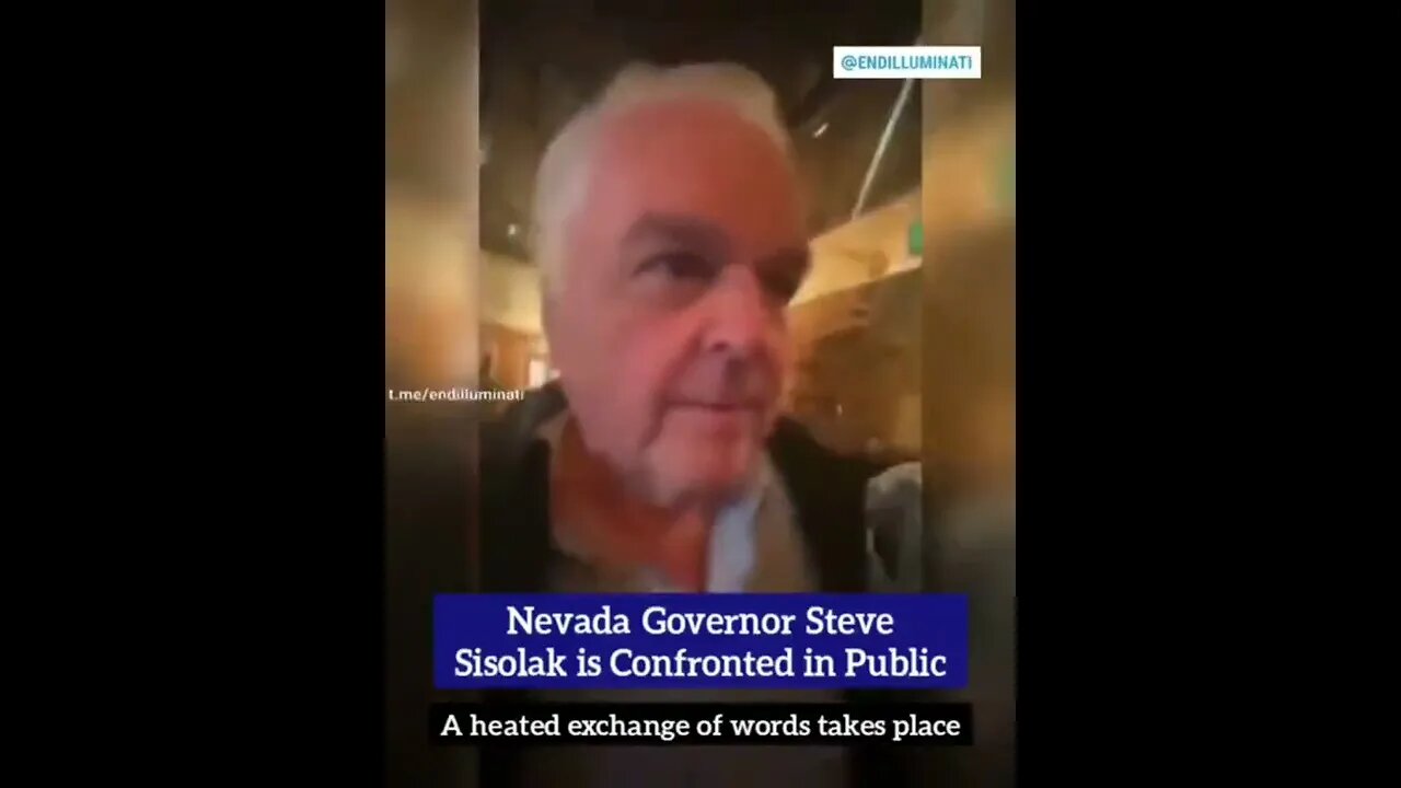 Nevada Governor Steve Sisolak Is Confronted In Public.
