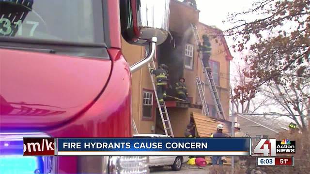 KCFD encounters faulty fire hydrants while working fire