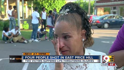 Four shot in East Price Hill