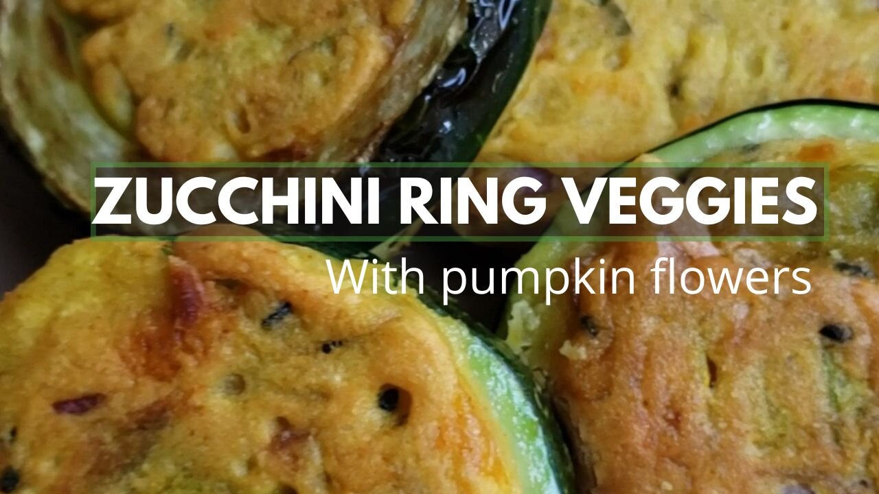 Zucchini Rings Pumpkin Flowers Veggies Circles