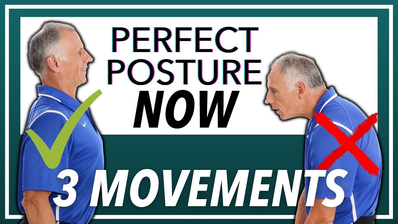 How To FIX Your POSTURE With 3 Movements (FOREVER) Updated