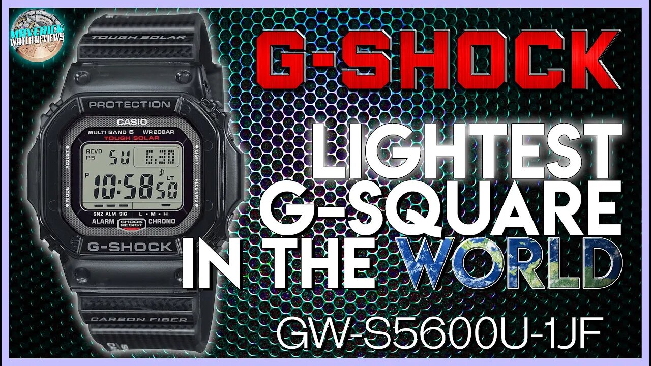 Lightest G-Shock Square In The World! | Casio G-Shock GW-S5600U-1JF / GW-S5600-1JF Unbox & Review