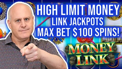 HIGH LIMIT MONEY LINK JACKPOTS 💰 Max Bet $100 Spins!