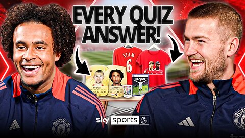 Matthijs de Ligt vs Joshua Zirkzee in prank quiz! | The answers are ALL IN THE ROOM! 🏅