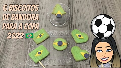 6 Biscoitos de Bandeira do Brasil para vender na Copa do Mundo 2022