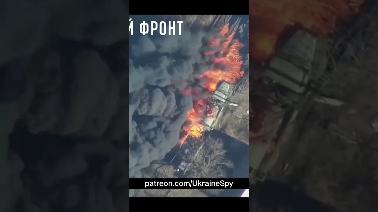 Russian drone "Lancet" destroyed an UA Forces fuel tanker