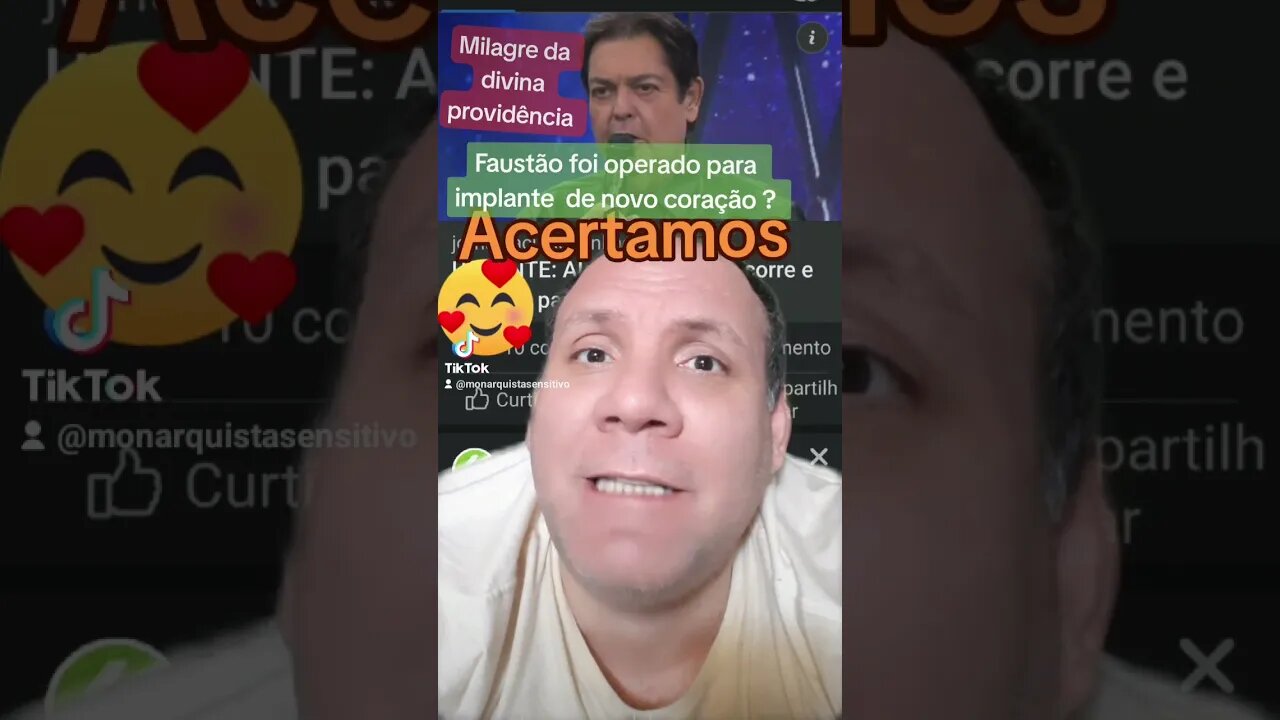 Acertamos previsão que Faustão não iria morrer Faustão recebe coração novo