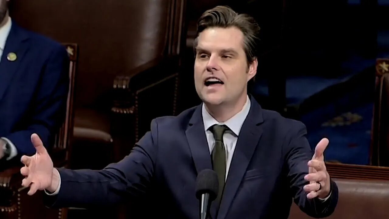 Matt Gaetz ROASTS Fire Alarm Puller Bowman & "Gold Bars" Menendez