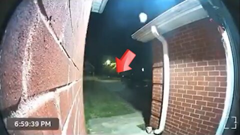 I see an orb-like object at the back door of my house [ghost]