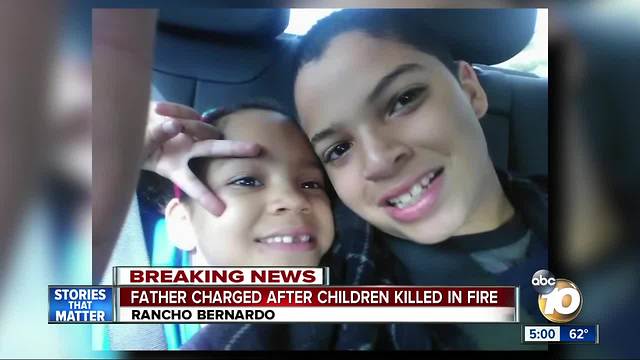 Father charged after children killed in fire