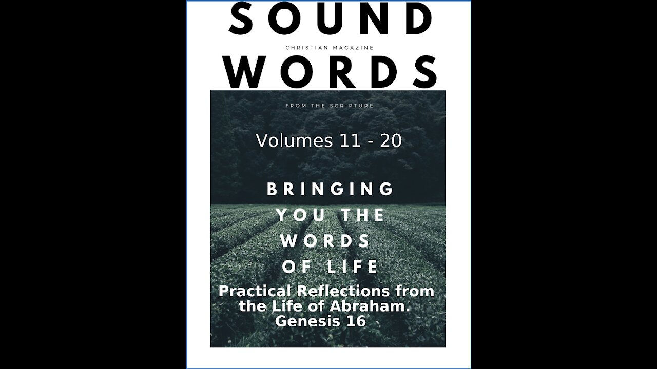 Sound Words, Practical Reflections from the Life of Abraham, Genesis 16