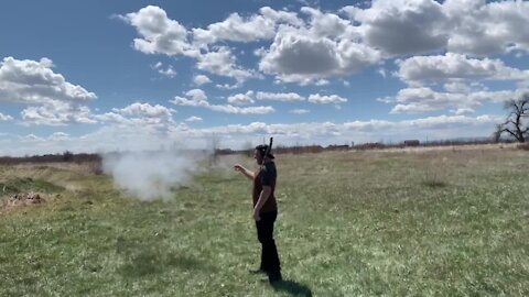 Man almost shoots his own head off