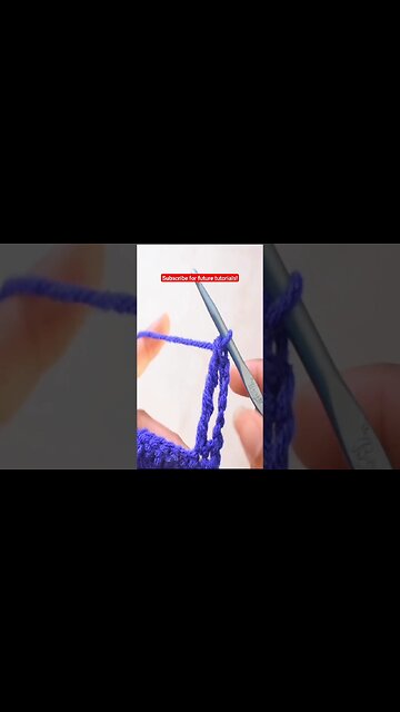 How to Crochet the Double Treble Crochet Stitch #shorts #crochettutorial