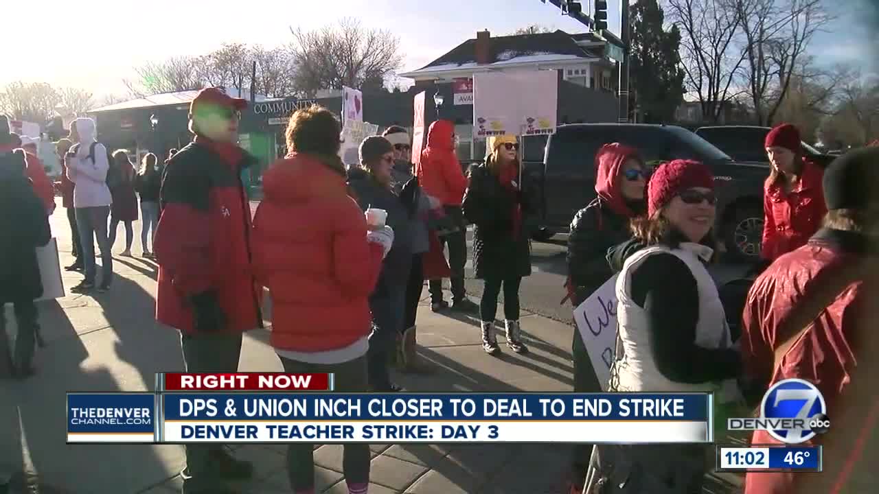 DPS, DCTA negotiating Wednesday, hopeful to reach agreement on third day of teacher strike