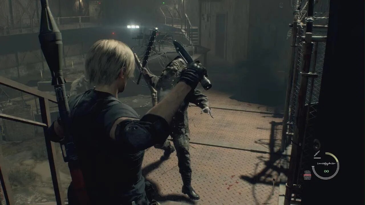 Knife parry rocket counter