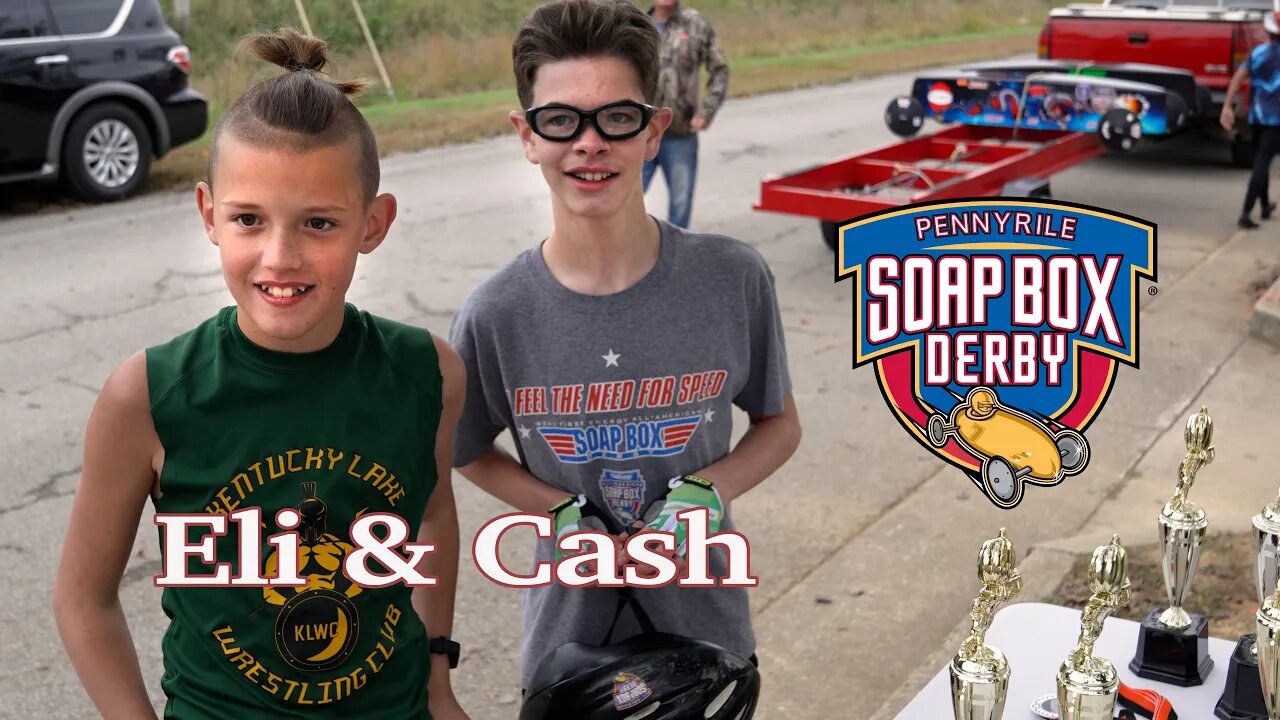 Eli and Cash at the Pennyrile Soap Box Derby