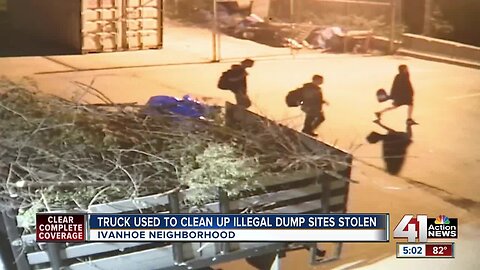 Truck used to clean up illegal dump sites stolen