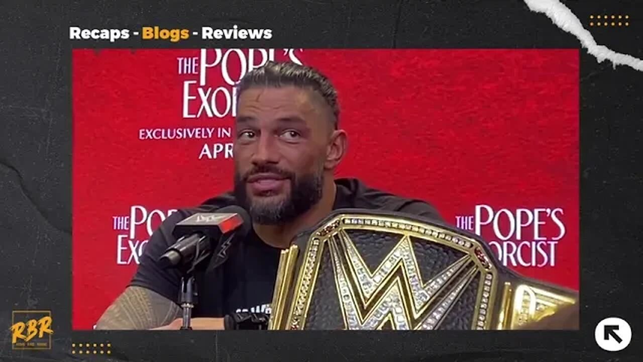 ROMAN REIGNS WRESTLEMANIA 39 PRESS CONFERENCE 2023