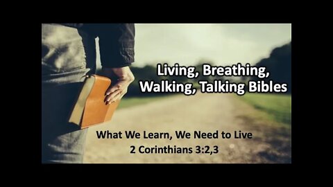 Living, Breathing, Walking, Talking Bibles