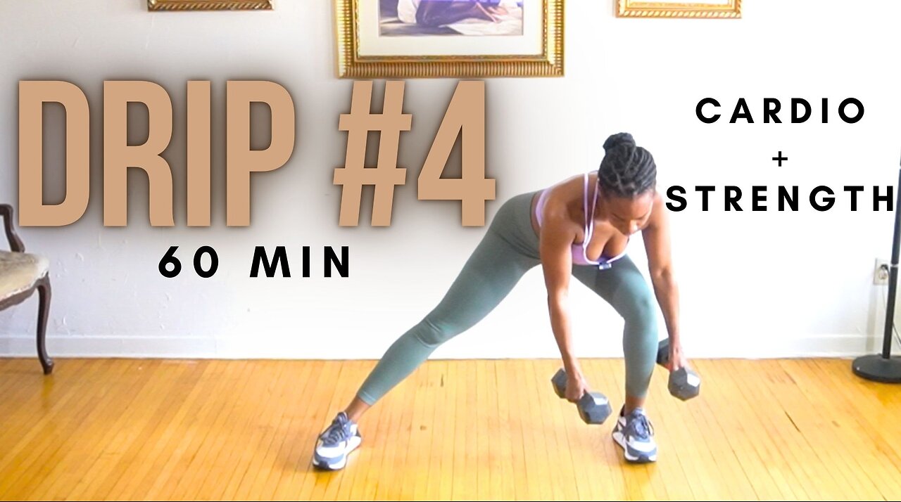 60MIN HIIT workout w/ WEIGHTS + MINI BAND (option NO EQUIPMENT)