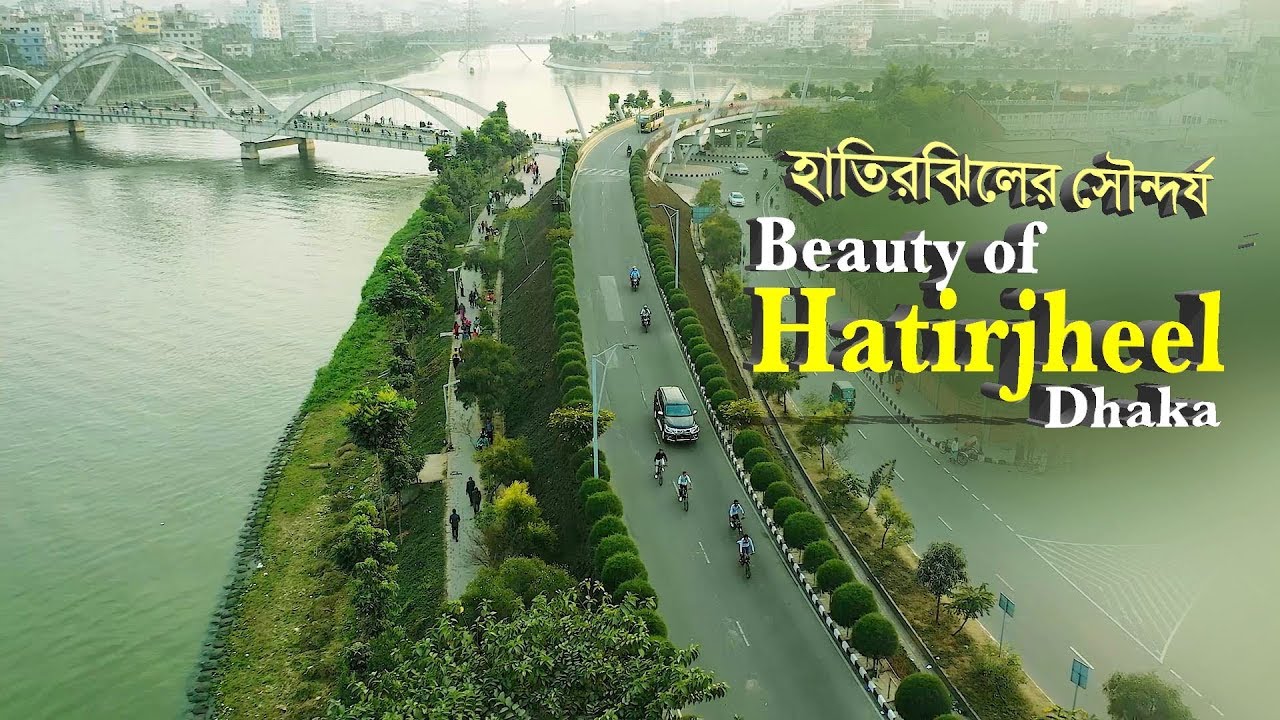 Beautiful Aerial View Of Hatirjheel Dhaka Bangladesh