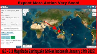 6.3 Magnitude Earthquake Strikes Indonesia January 17th 2023!