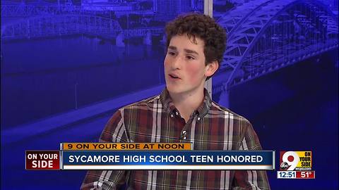 Sycamore High School teen honored