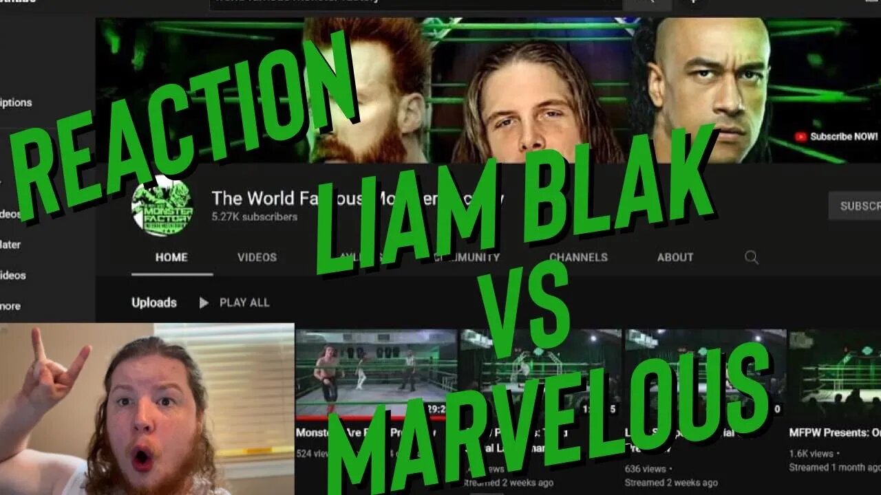 REACTION LIAM BLAK VS MARVELOUS MONSTERS ARE REAL PRE SHOW