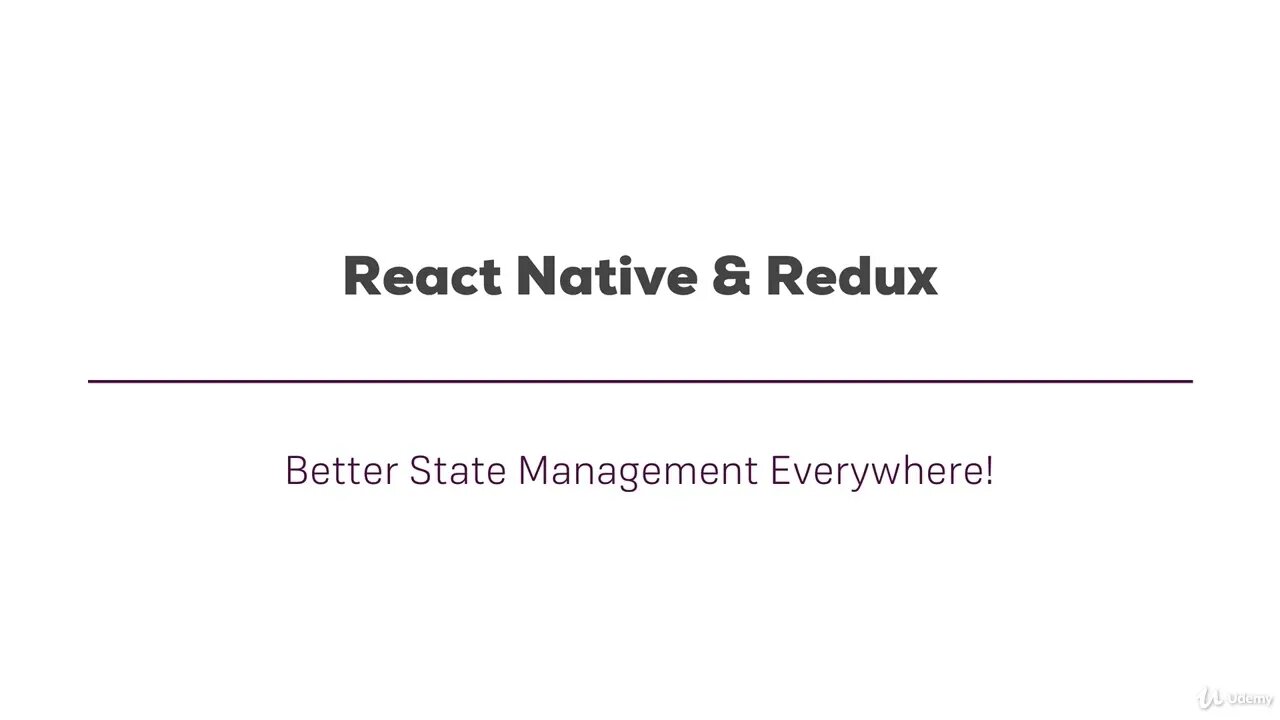 35 - Using Redux with React Native | REACT NATIVE COURSE