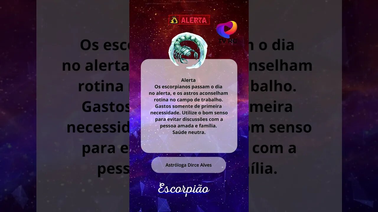 HORÓSCOPO EM ALERTA HOJE #ESCORPIÃO 19/09/23 - CONFIRA AQUI! #shotrs