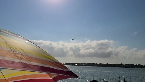 cub takeoff on floats