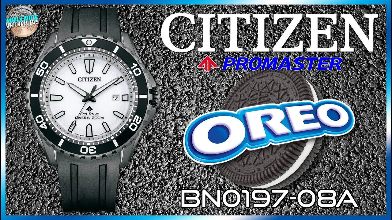 My Favorite New Watch! | Citizen Promaster "Oreo" 200m Solar Diver BN0197-08A Unbox & Review