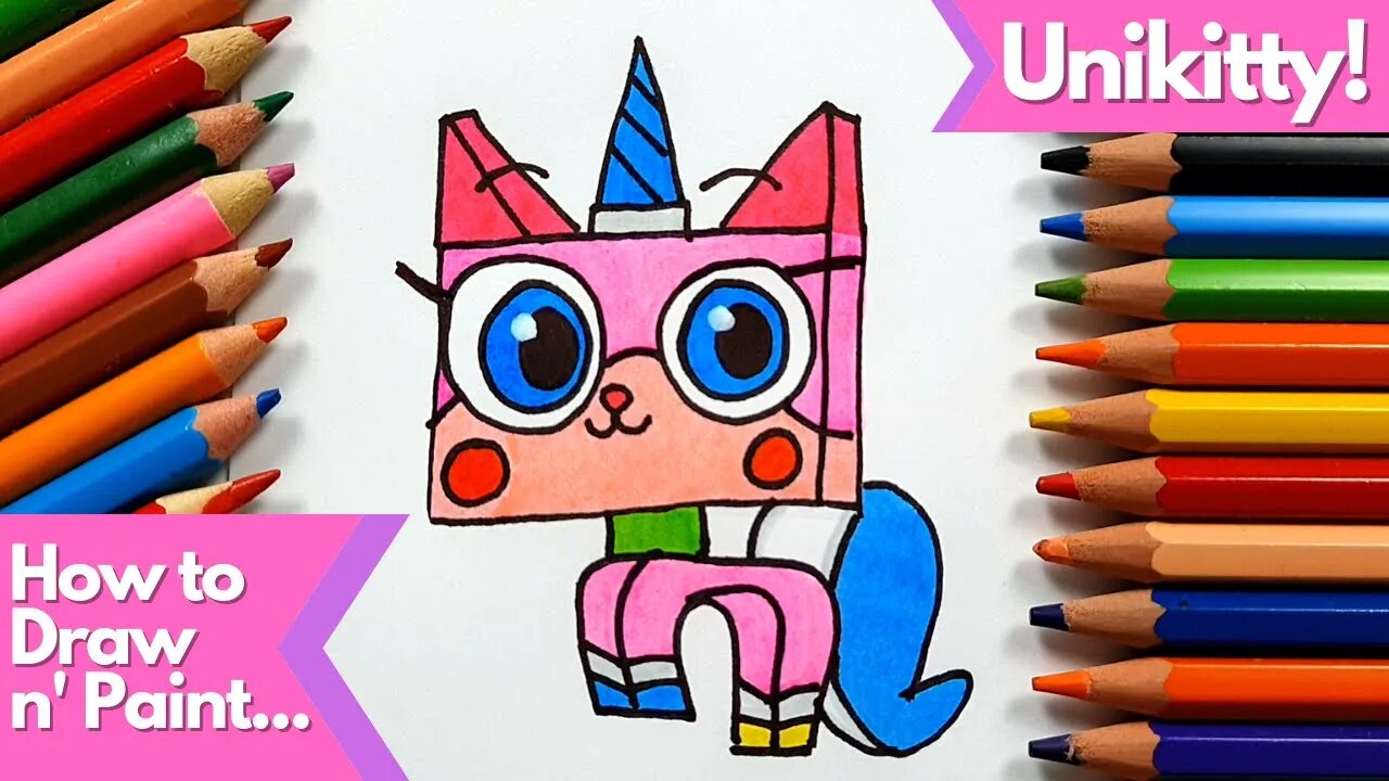 How to draw and paint Unikitty