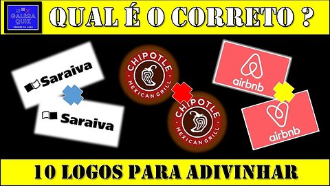 ADIVINHE A LOGO CORRETA | QUIZ