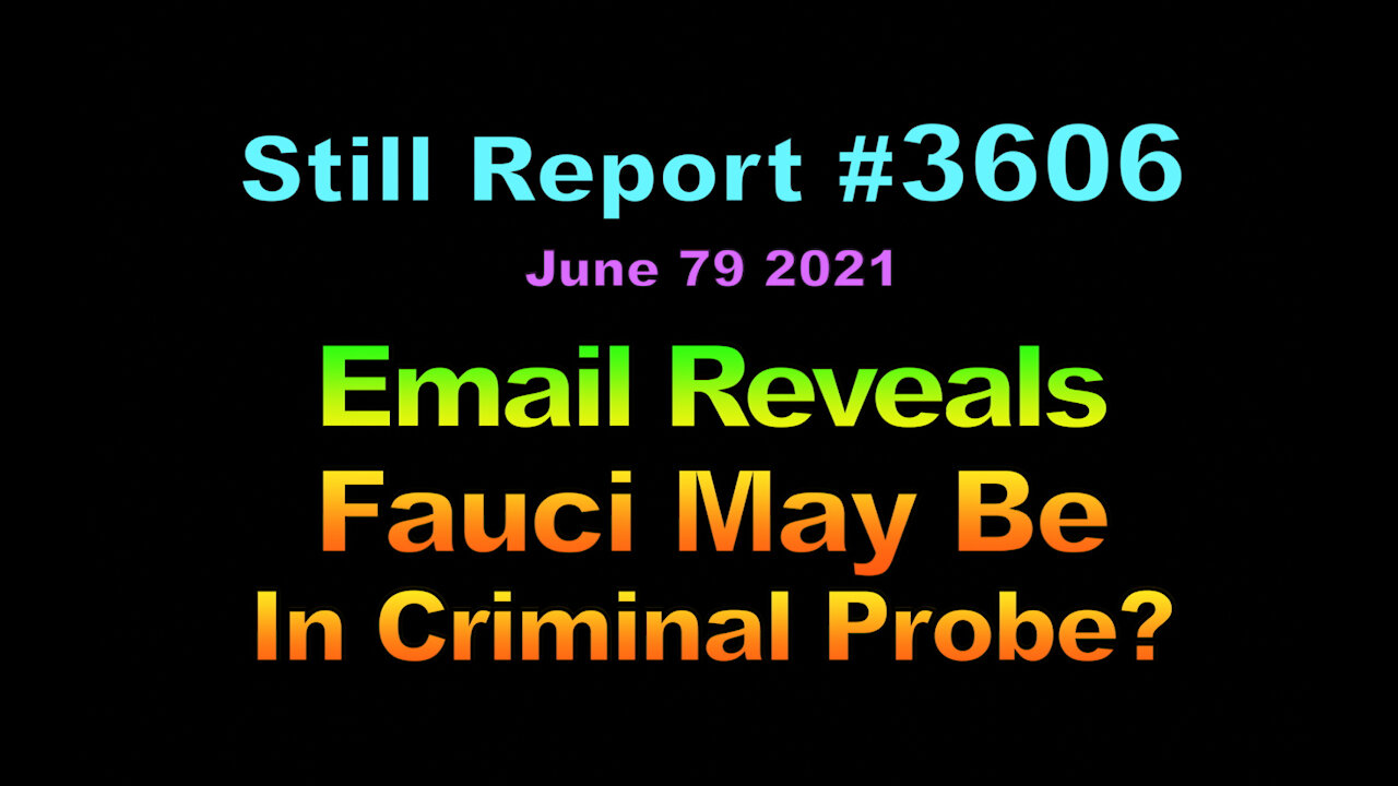 Suspicious Redactions in Fauci Emails?, 3606
