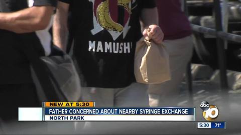 North Park father concerned about nearby syringe exchange