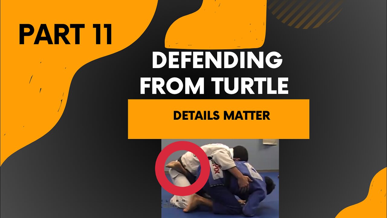 Defending from Turtle (Part 10 of seminar) using “Peeing Dog” details when turning to your knees