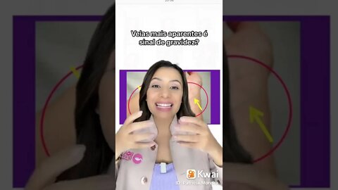 Veias mais aparentes é sinal de gravidez?