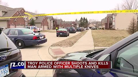 Troy police shoot, kill 23-year-old man armed with knives